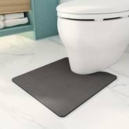 SIXHOME U-Shaped Toilet Mat – Ultra Absorbent, Quick-Dry, Non-Slip Bathroom Mat