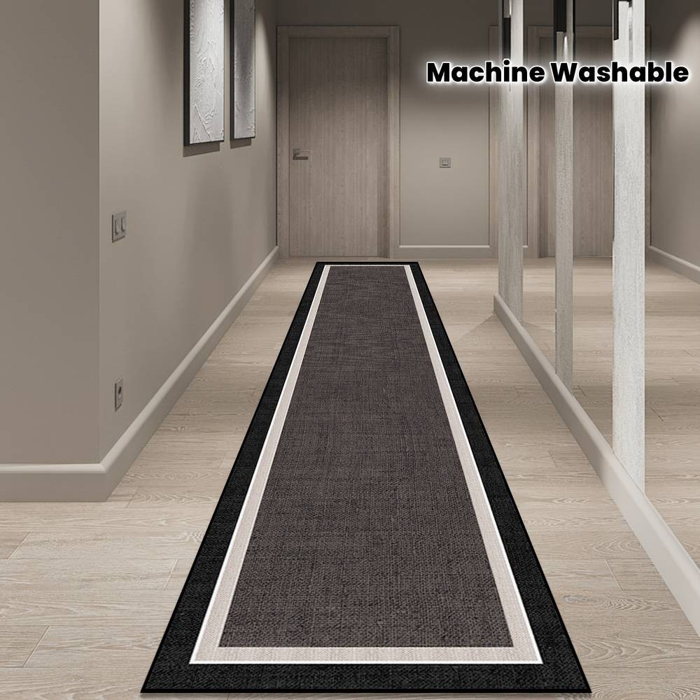 Modern Minimalist Living Room & Hallway Runner Mat – Soft, Comfortable & Machine Washable