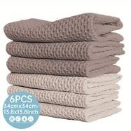 6pcs Kitchen Towels – Ultra Soft, Quick-Dry, Absorbent Cloths for Kitchen & Bathroom Use