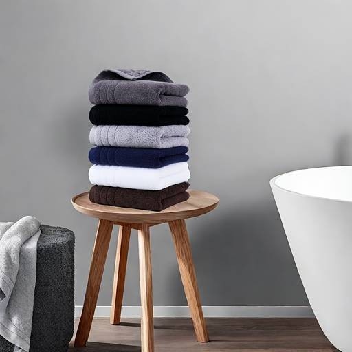 Msekko 6pcs Hand Towels – 450GSM Cotton, Absorbent & Quick-Drying for Bathroom & Shower