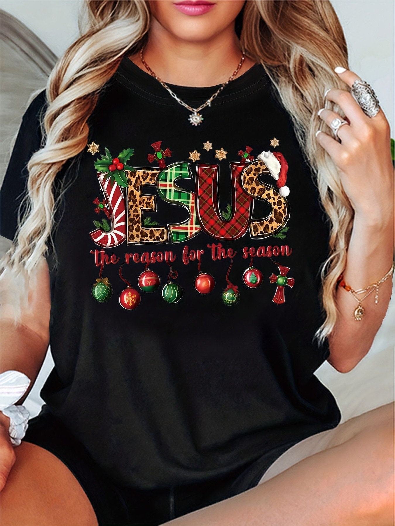 Women's JESUS The Reason for the Season T-Shirt
