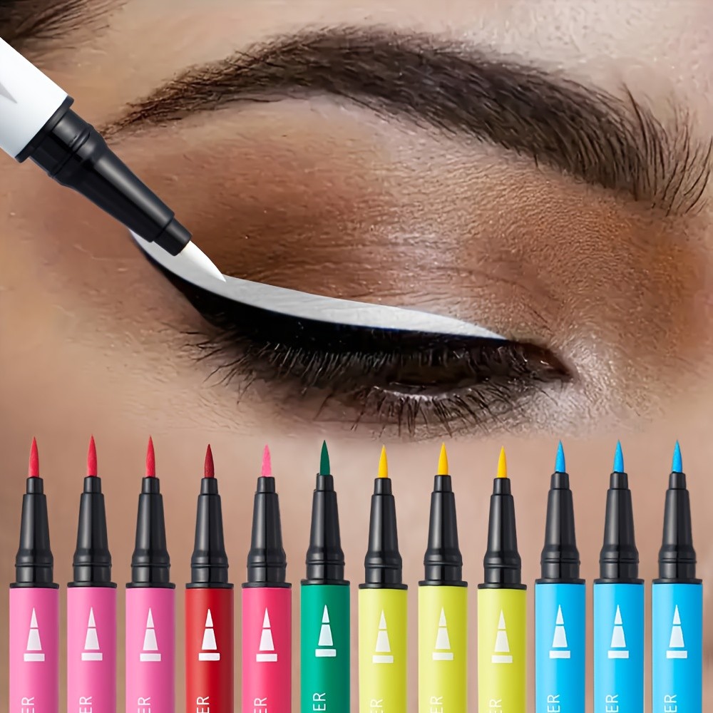 Pudaier 12-Color Liquid Eyeliner Pen