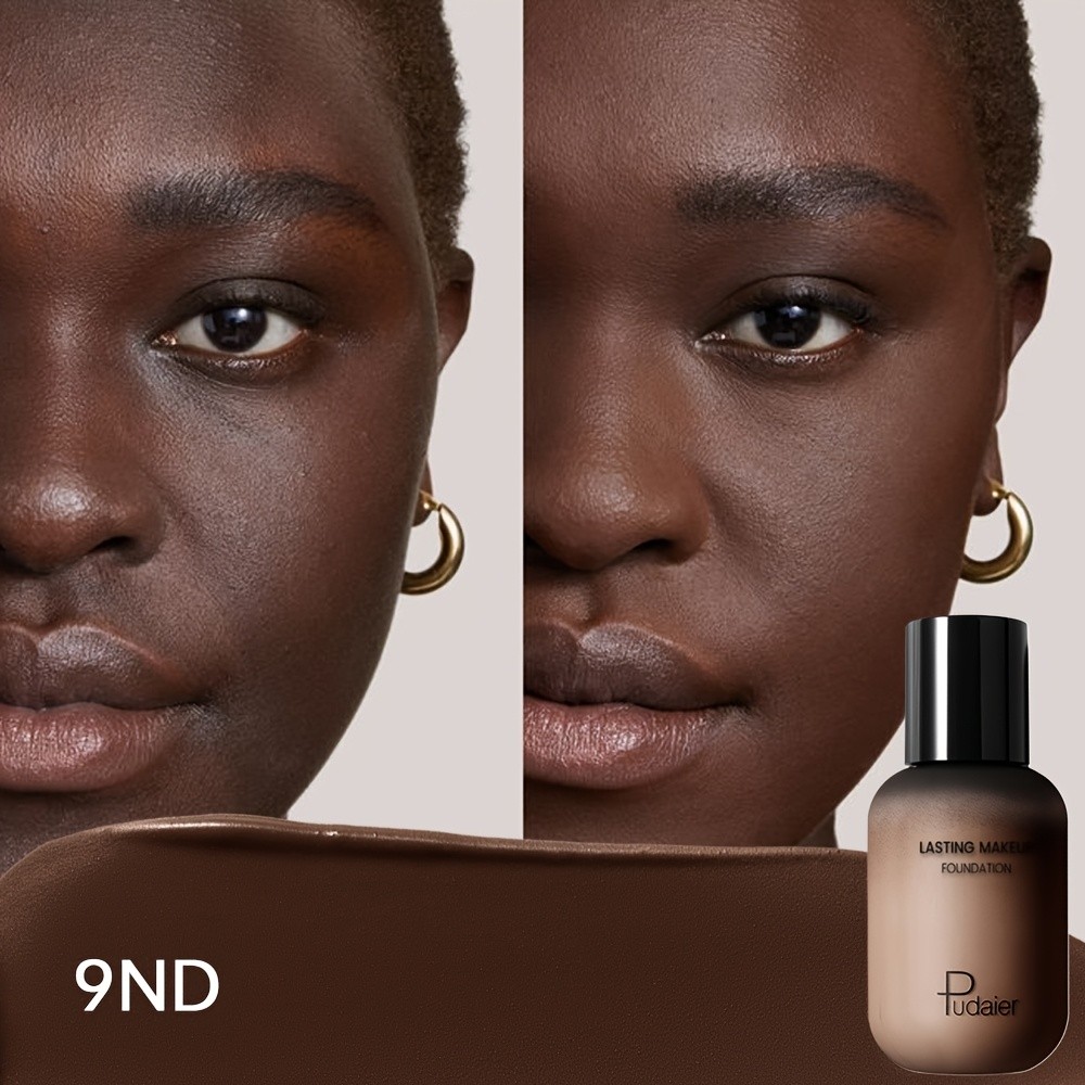 Pudaier 9-Shade Full Coverage Liquid Foundation