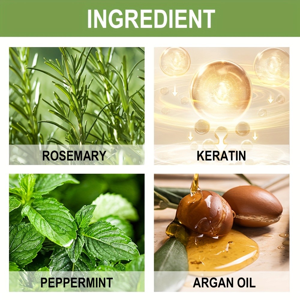 LANEMAY Rosemary Mint Shampoo – Strengthening and Cleansing Shampoo for All Hair Types