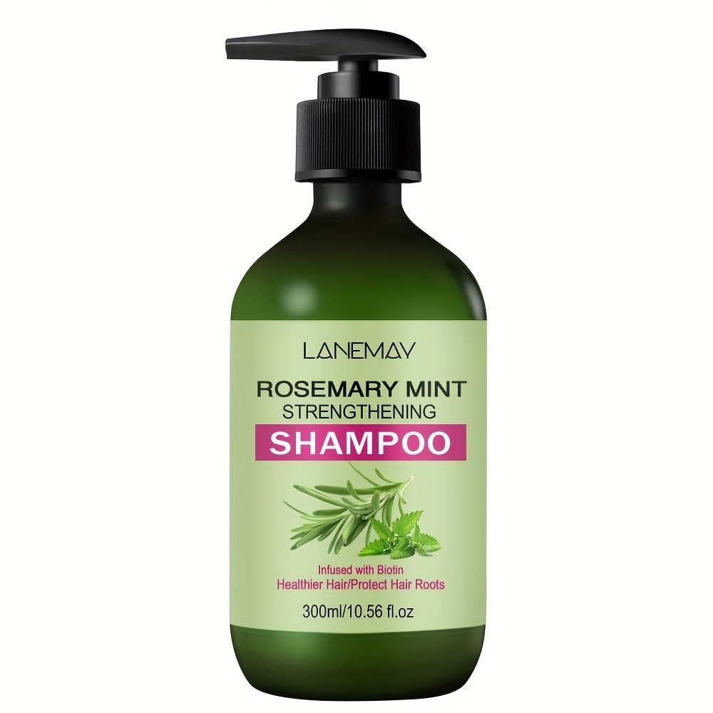 LANEMAY Rosemary Mint Shampoo – Strengthening and Cleansing Shampoo for All Hair Types