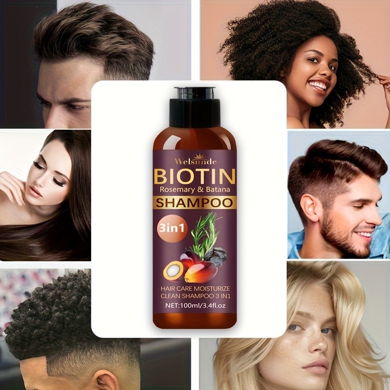 WELSUNDE Biotin & Rosemary Shampoo with Batana Oil