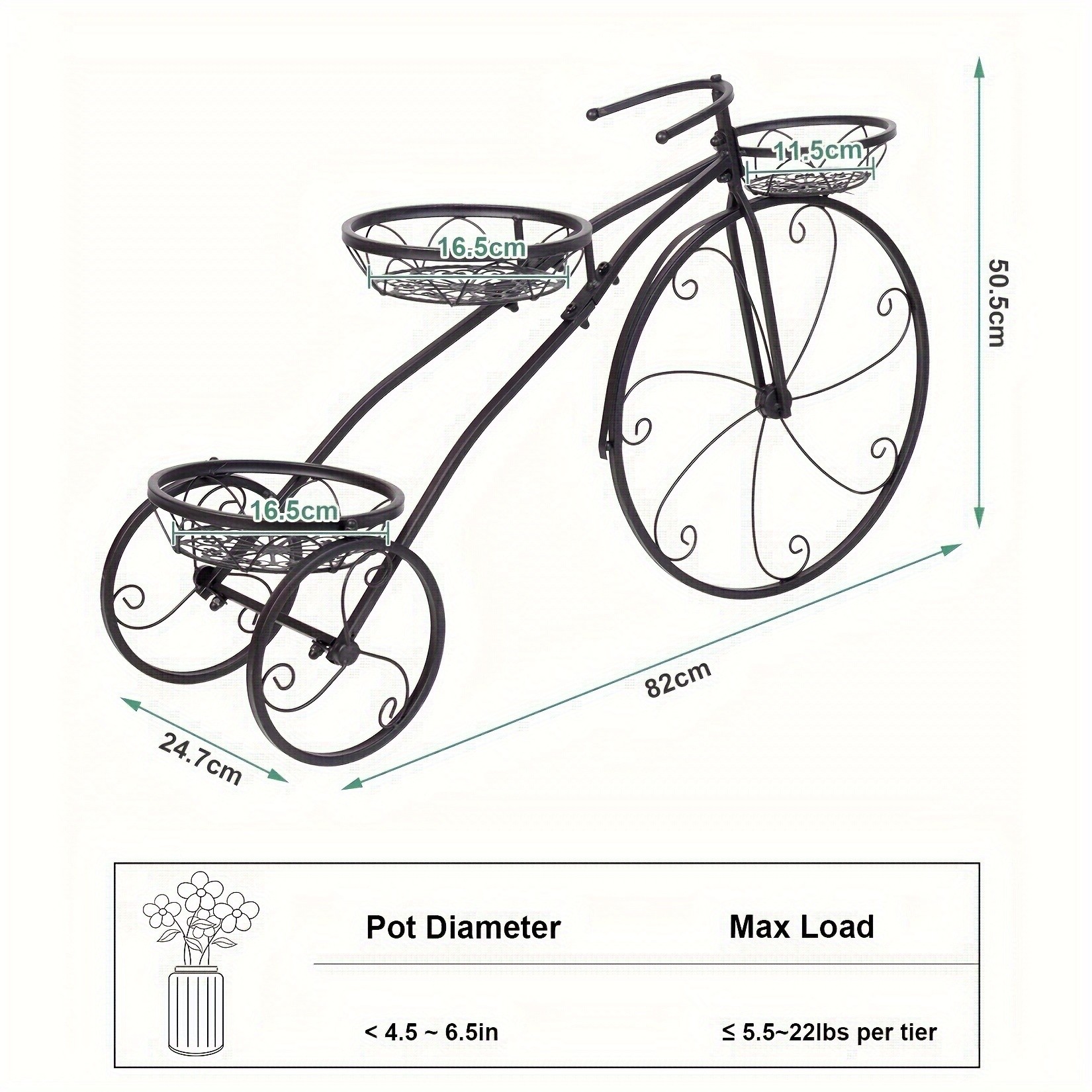 wisfor Flower Pot Plant Stand – A Stylish and Durable Solution for Garden Displays