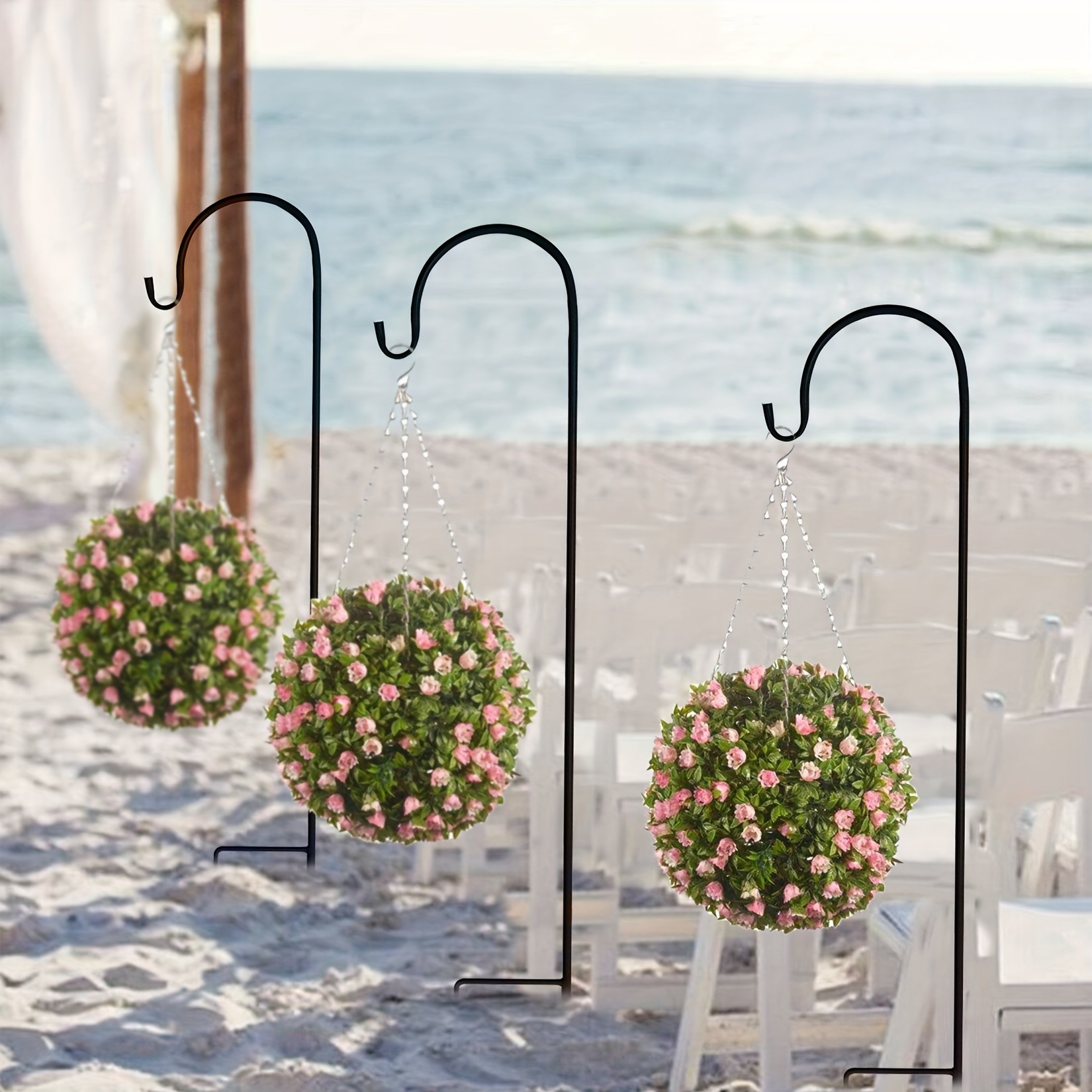 wisfor Shepherd Hooks – Rust-Resistant Hanging Hooks for Garden Decor and Lighting