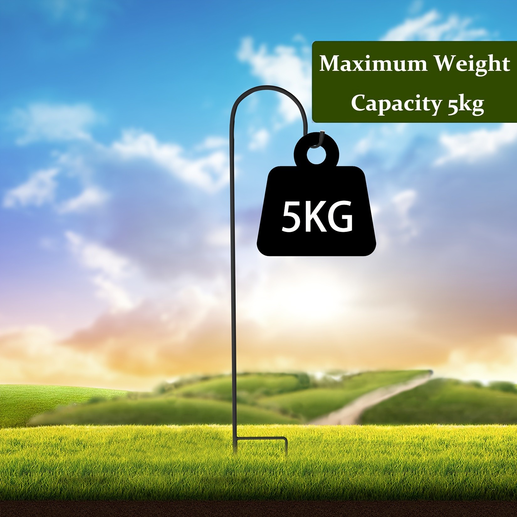 wisfor Shepherd Hooks – Rust-Resistant Hanging Hooks for Garden Decor and Lighting