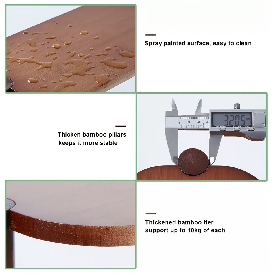 wisfor 3-Tier Bamboo Corner Plant Stand – Space-Saving and Stylish Solution for Indoor and Outdoor Use