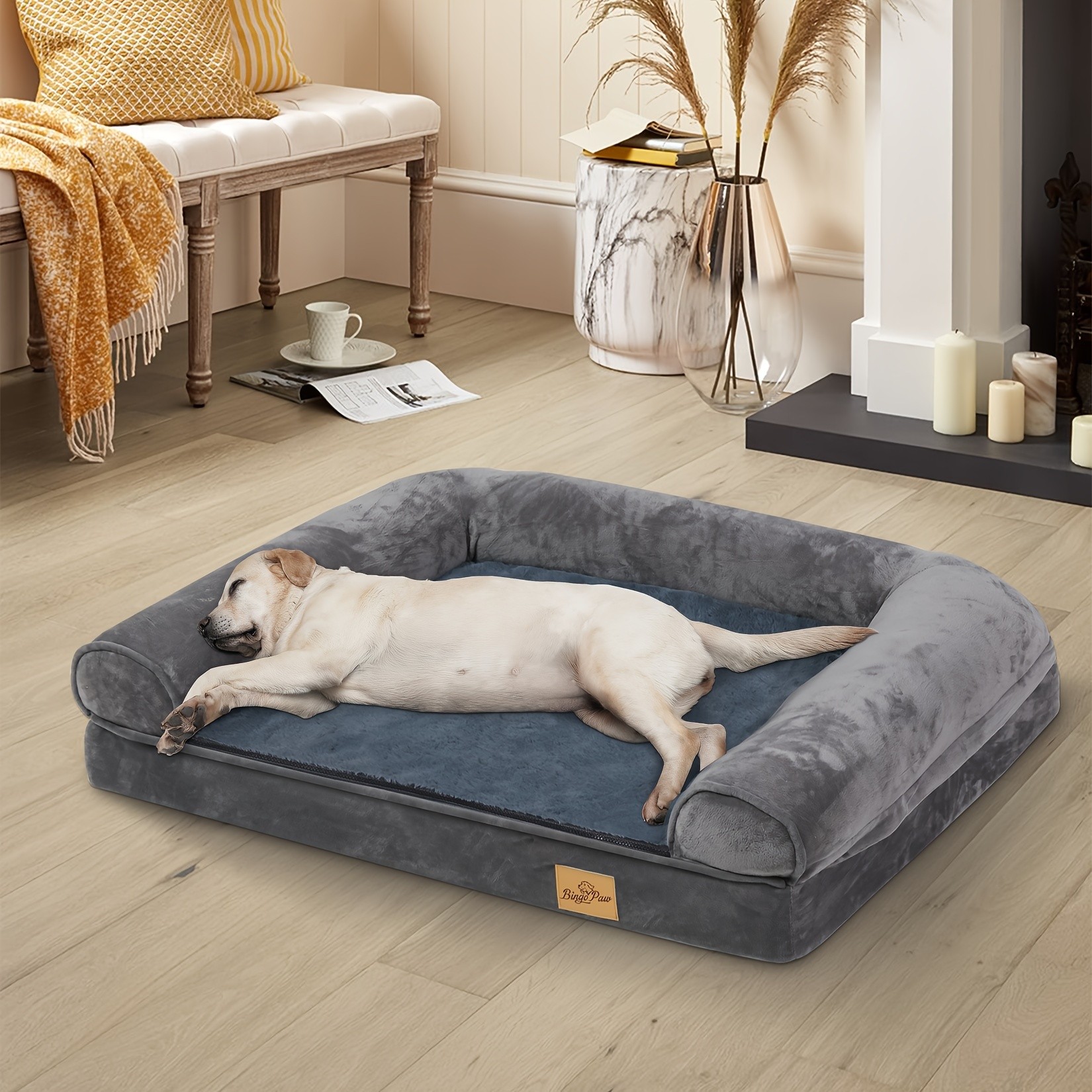 wisfor Large Dog Sofa Bed – Memory Foam Comfort for Your Pet’s Ultimate Relaxation