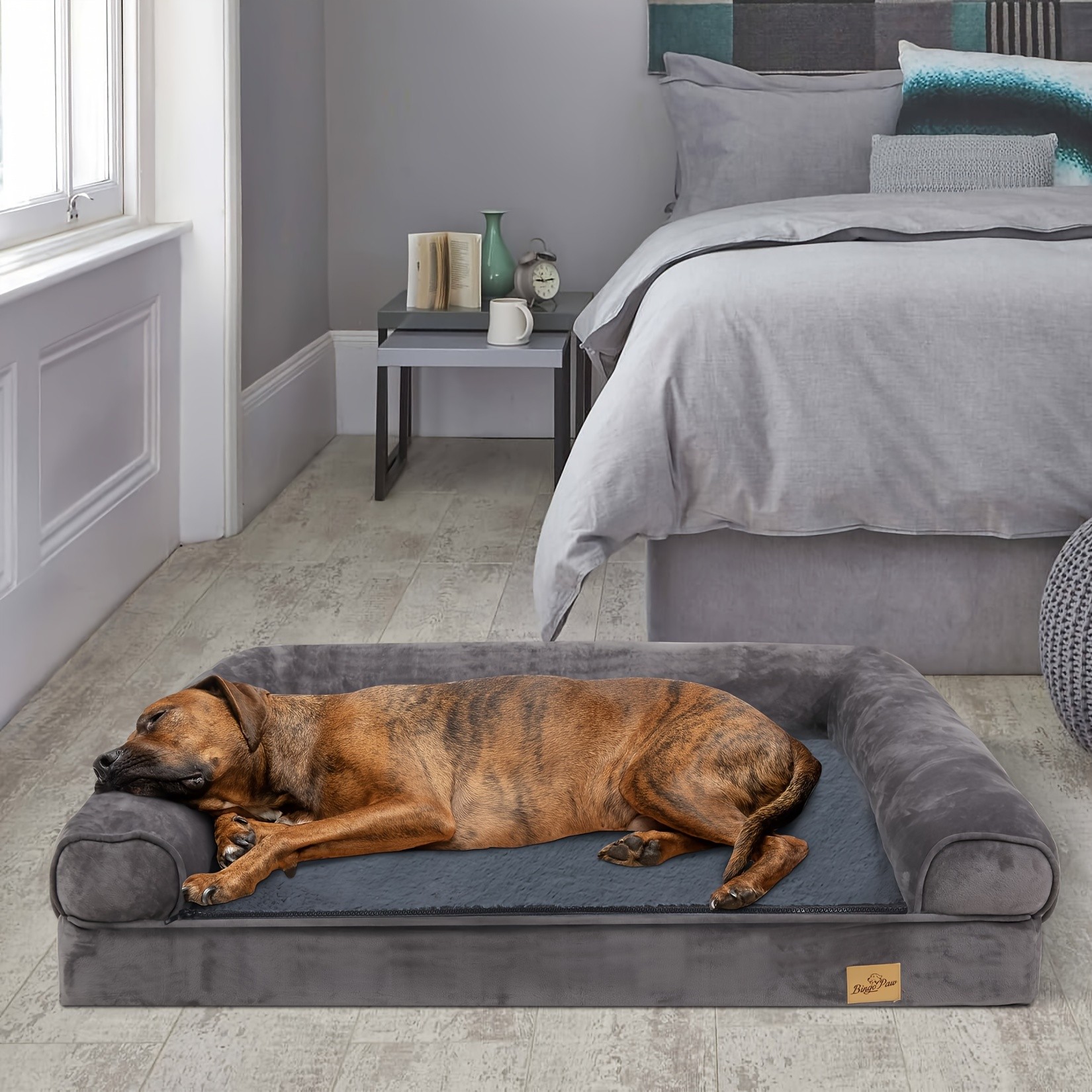 wisfor Large Dog Sofa Bed – Memory Foam Comfort for Your Pet’s Ultimate Relaxation
