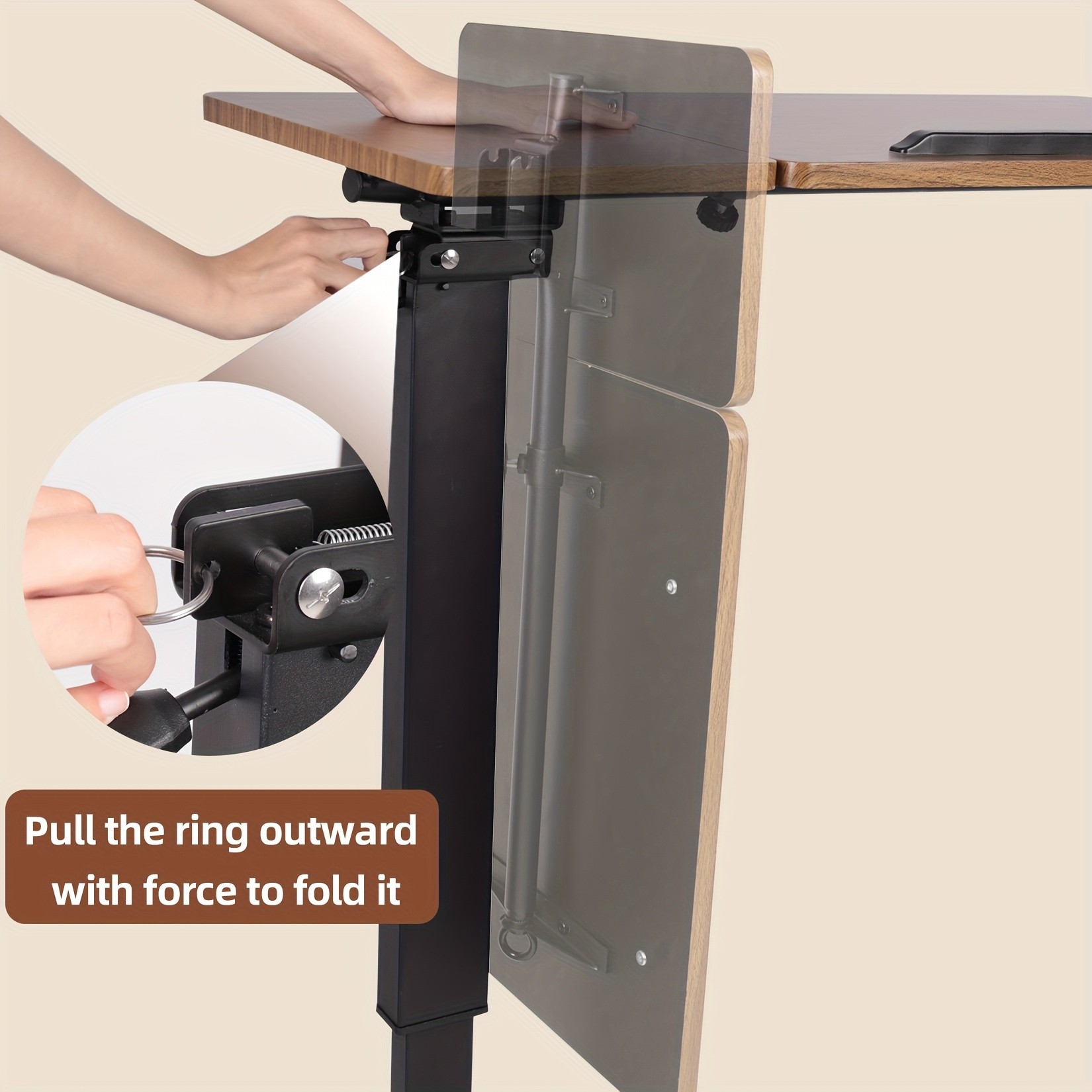 wisfor Versatile Height-Adjustable Over Bed Table – Adjustable, Tilting Design for Comfortable Work and Storage