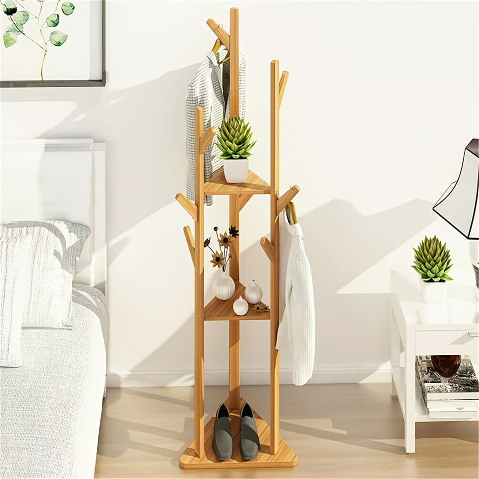 wisfor Chic Bamboo Tree Coat Rack – Stylish and Functional Storage Solution for Your Home