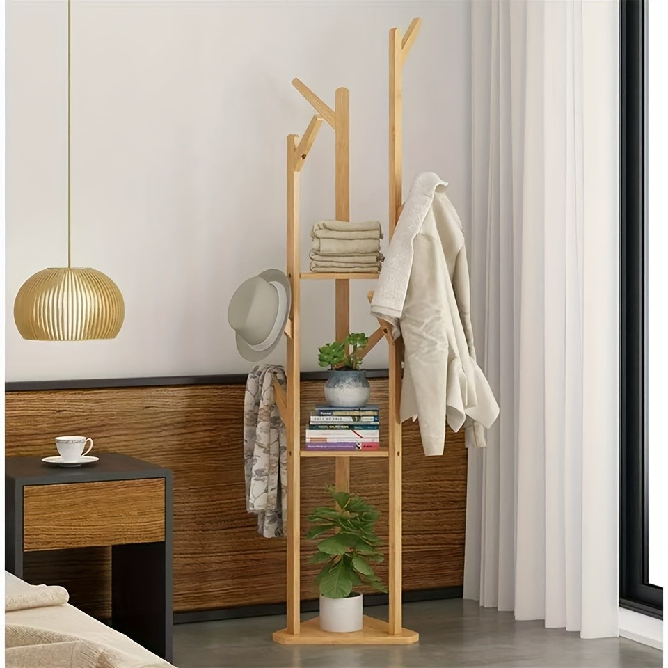 wisfor Chic Bamboo Tree Coat Rack – Stylish and Functional Storage Solution for Your Home
