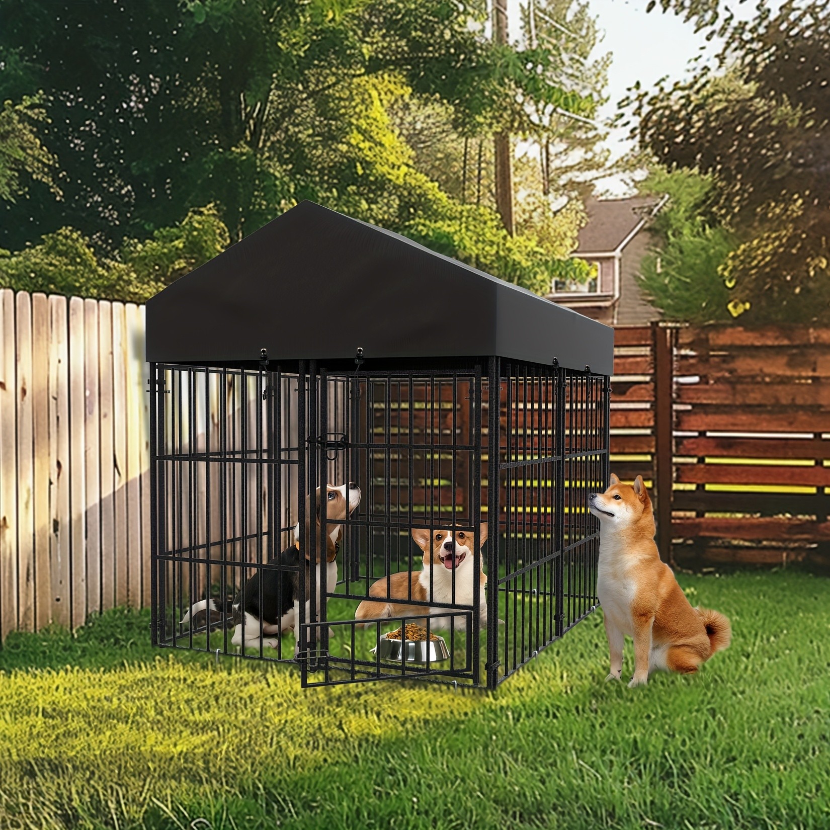 wisfor Heavy Duty Metal Dog Crate – Spacious, Durable, and Ideal for Small to Medium Dogs