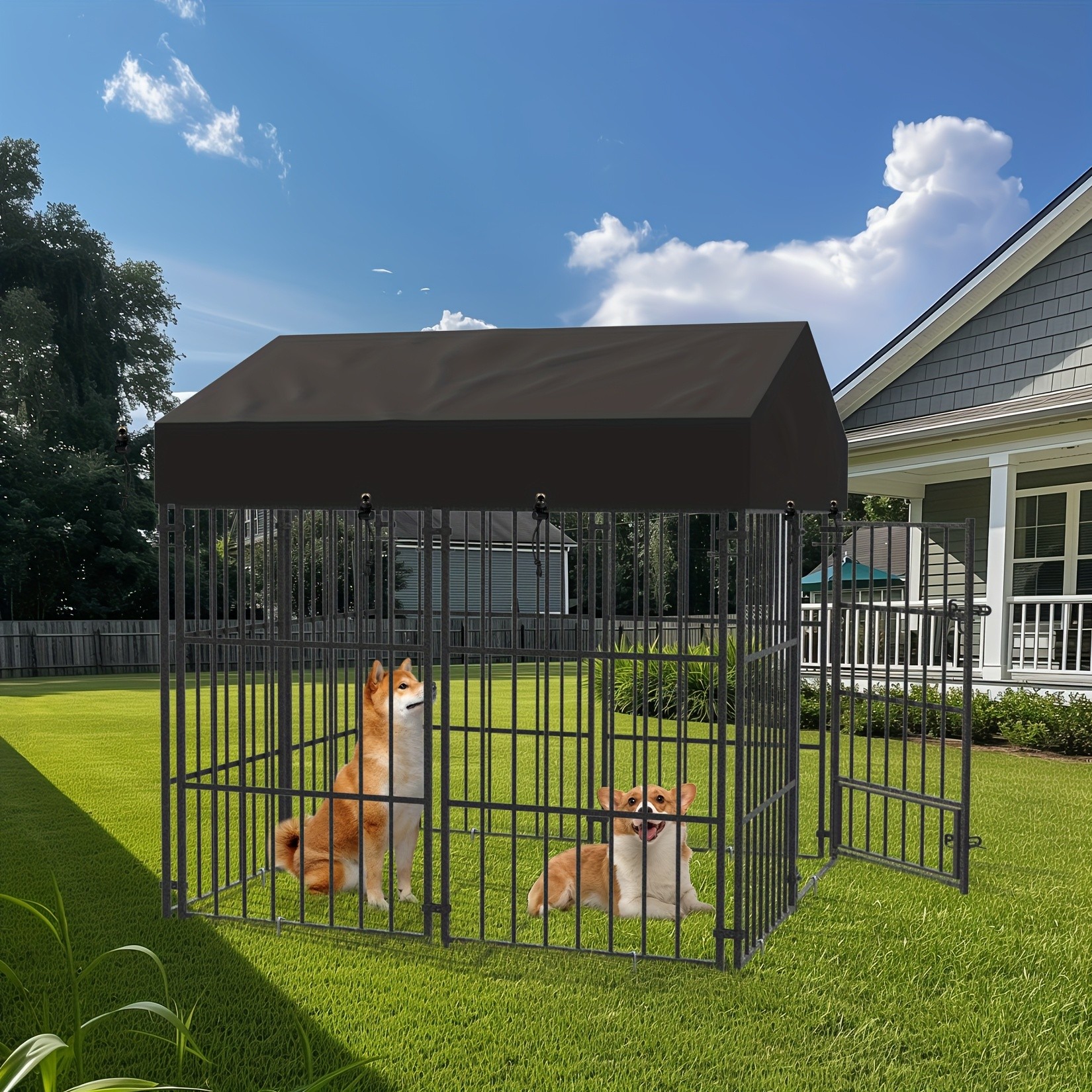 wisfor Heavy Duty Metal Dog Crate – Spacious, Durable, and Ideal for Small to Medium Dogs