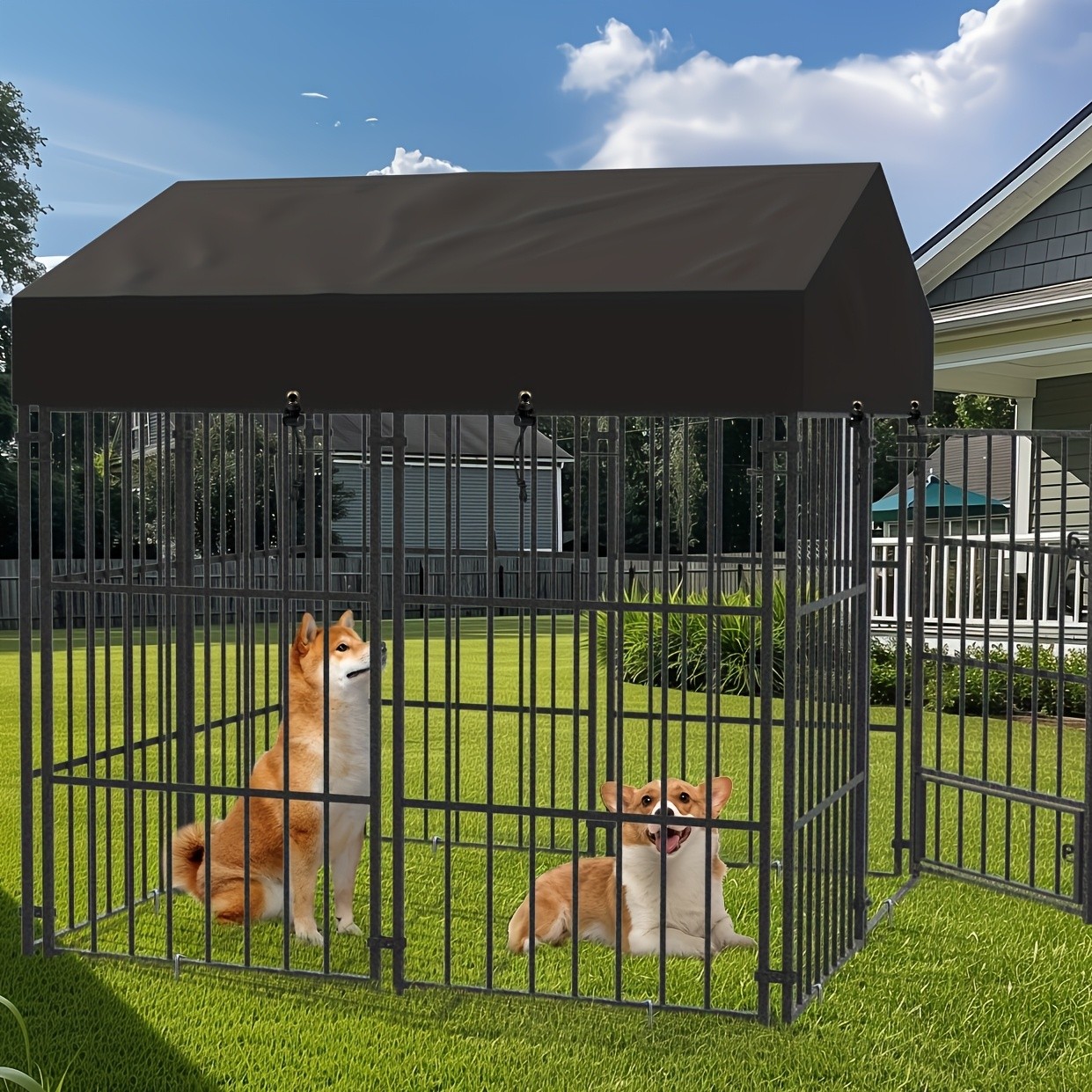 wisfor Heavy Duty Metal Dog Crate – Spacious, Durable, and Ideal for Small to Medium Dogs