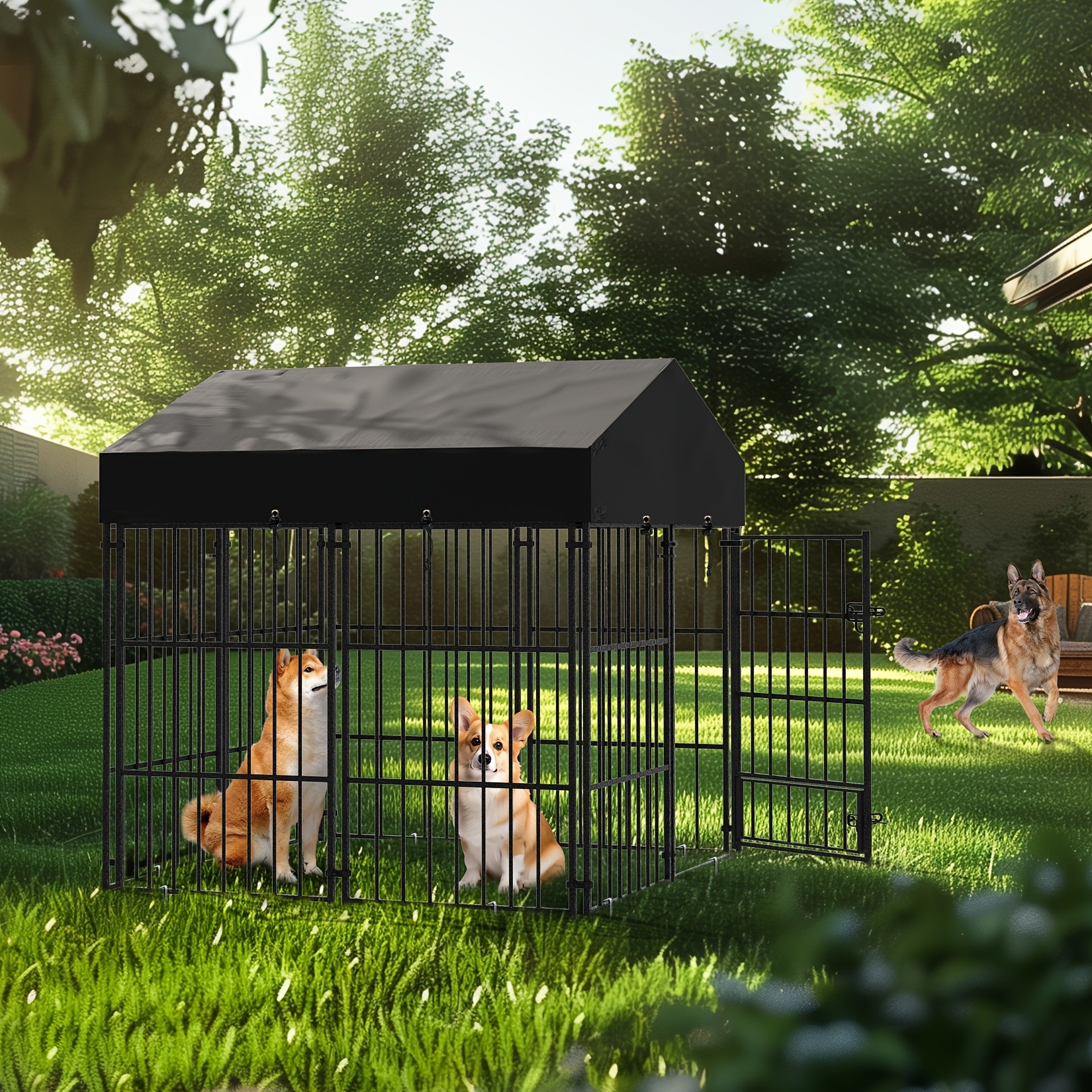 wisfor Heavy Duty Metal Dog Crate – Spacious, Durable, and Ideal for Small to Medium Dogs