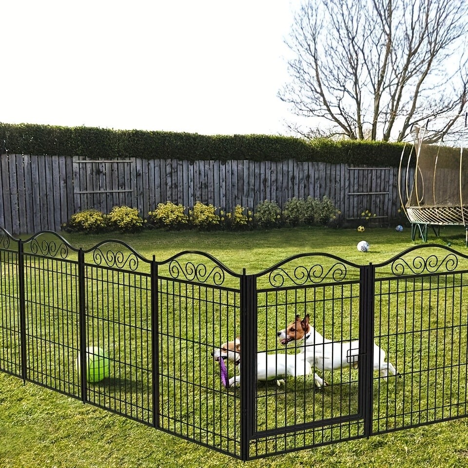 wisfor Heavy Duty Metal Dog Panel Pet Playpen – Durable and Foldable Fence for Dogs