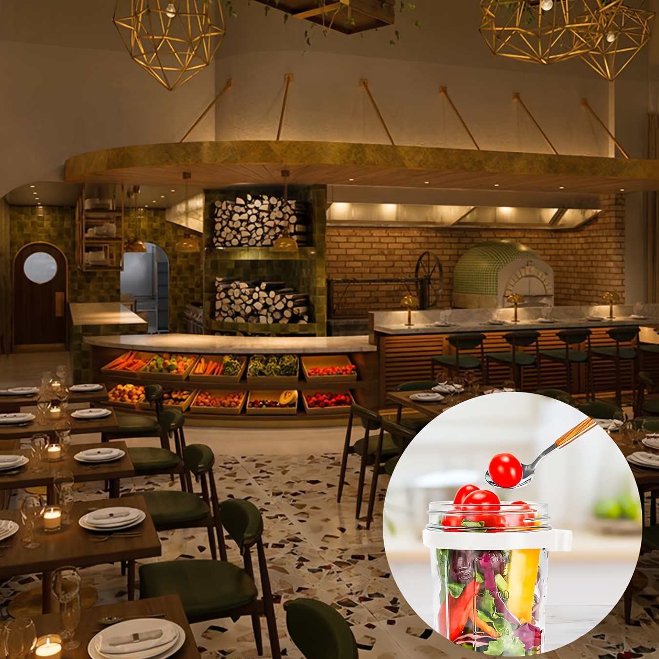 FARIDABIO 12oz Overnight Oat Cup – Portable Glass Container with Lid and Spoon for On-the-Go Breakfast