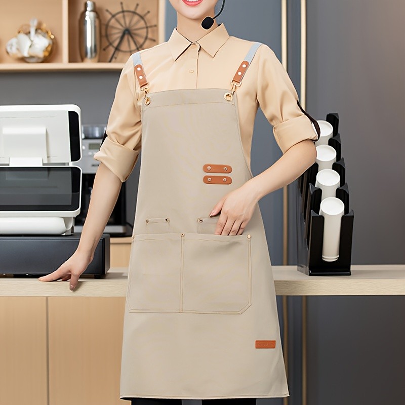 FARIDABIO Stylish Polyester Apron – Comfortable and Practical Apron for Men and Women