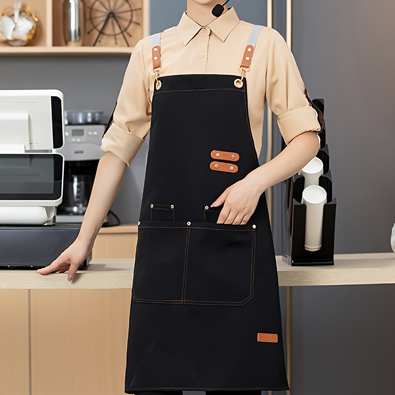 FARIDABIO Stylish Polyester Apron – Comfortable and Practical Apron for Men and Women