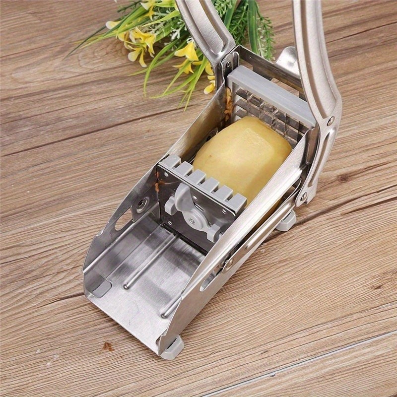 FARIDABIO Stainless Steel Fruit Cutting Machine – Manual French Fry Cutter and Vegetable Chopper