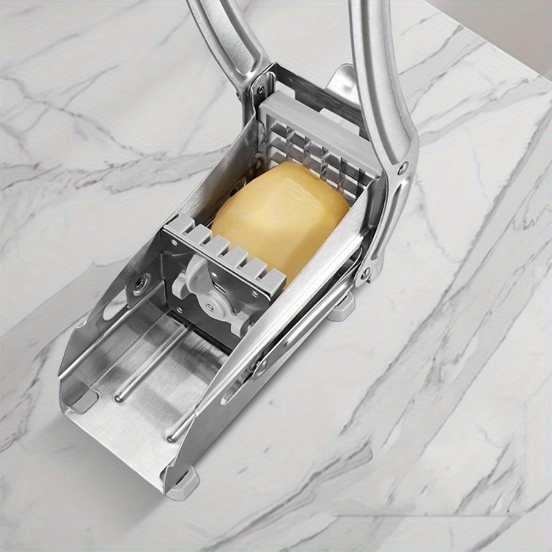 FARIDABIO Stainless Steel Fruit Cutting Machine – Manual French Fry Cutter and Vegetable Chopper