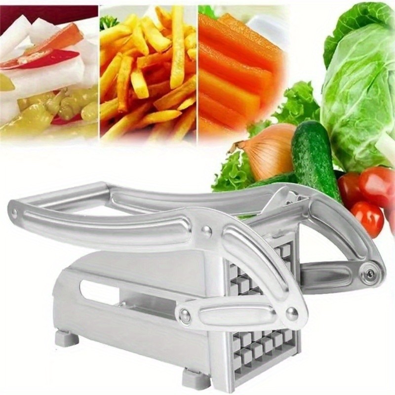 FARIDABIO Stainless Steel Fruit Cutting Machine – Manual French Fry Cutter and Vegetable Chopper