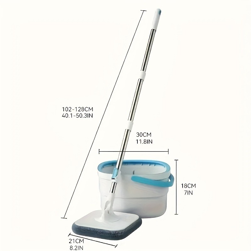 FARIDABIO 360-Degree Swivel Mop and Bucket Combo – Easy-to-Clean, Non-Electric Floor Cleaning Solution
