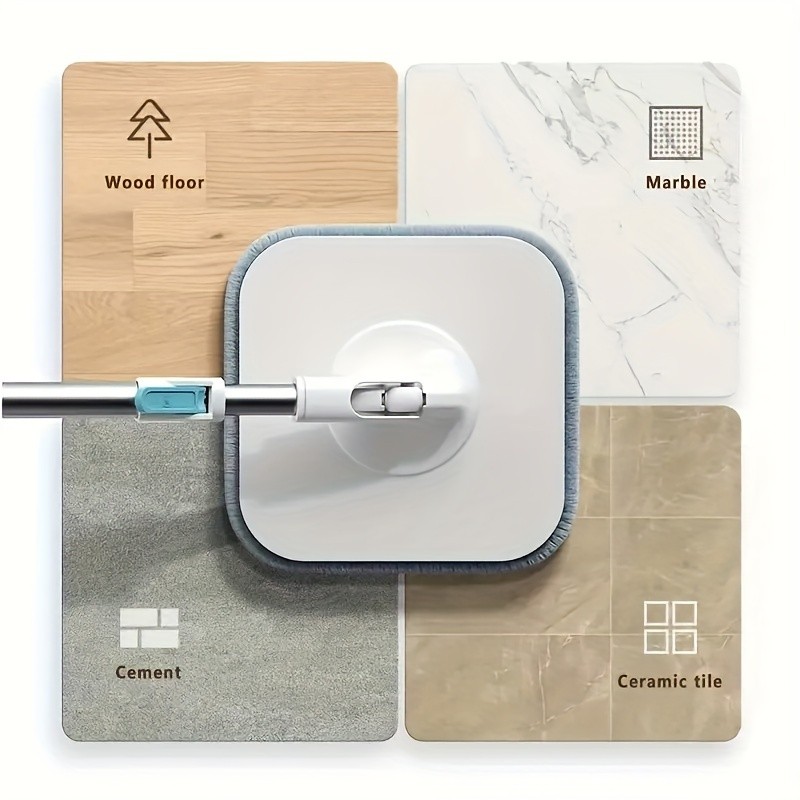 FARIDABIO 360-Degree Swivel Mop and Bucket Combo – Easy-to-Clean, Non-Electric Floor Cleaning Solution