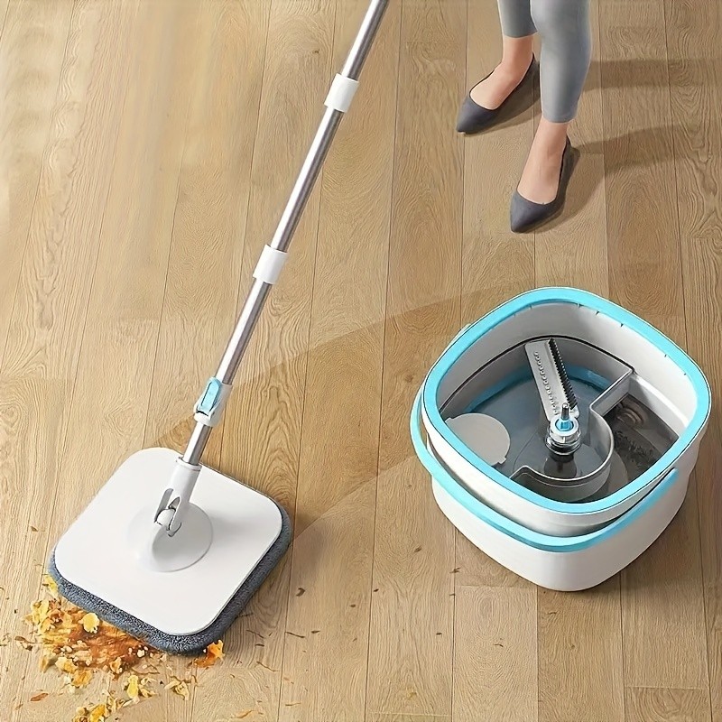 FARIDABIO 360-Degree Swivel Mop and Bucket Combo – Easy-to-Clean, Non-Electric Floor Cleaning Solution