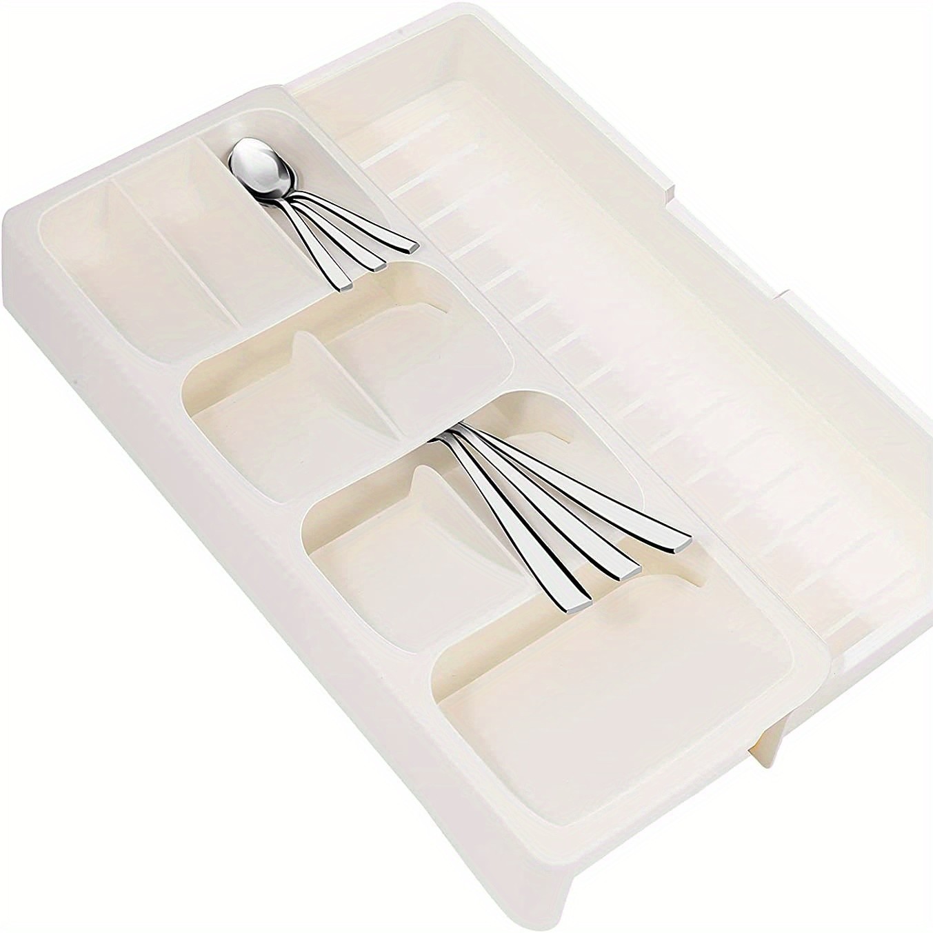 FARIDABIO Expandable Silverware Organizer Tray – Versatile Utensil Holder for Kitchen Drawers