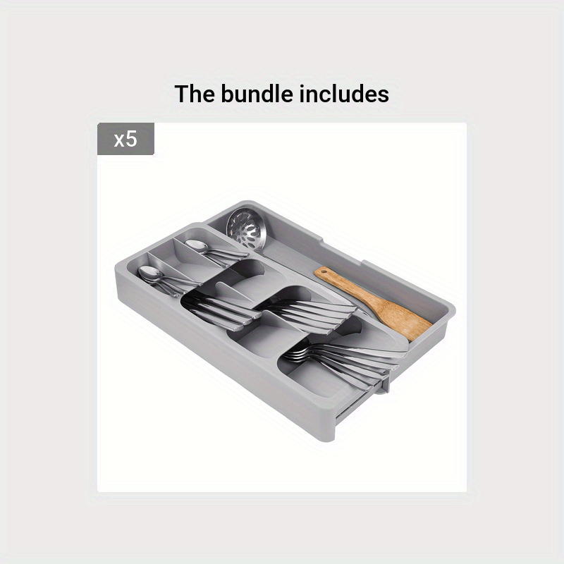 FARIDABIO Expandable Silverware Organizer Tray – Versatile Utensil Holder for Kitchen Drawers