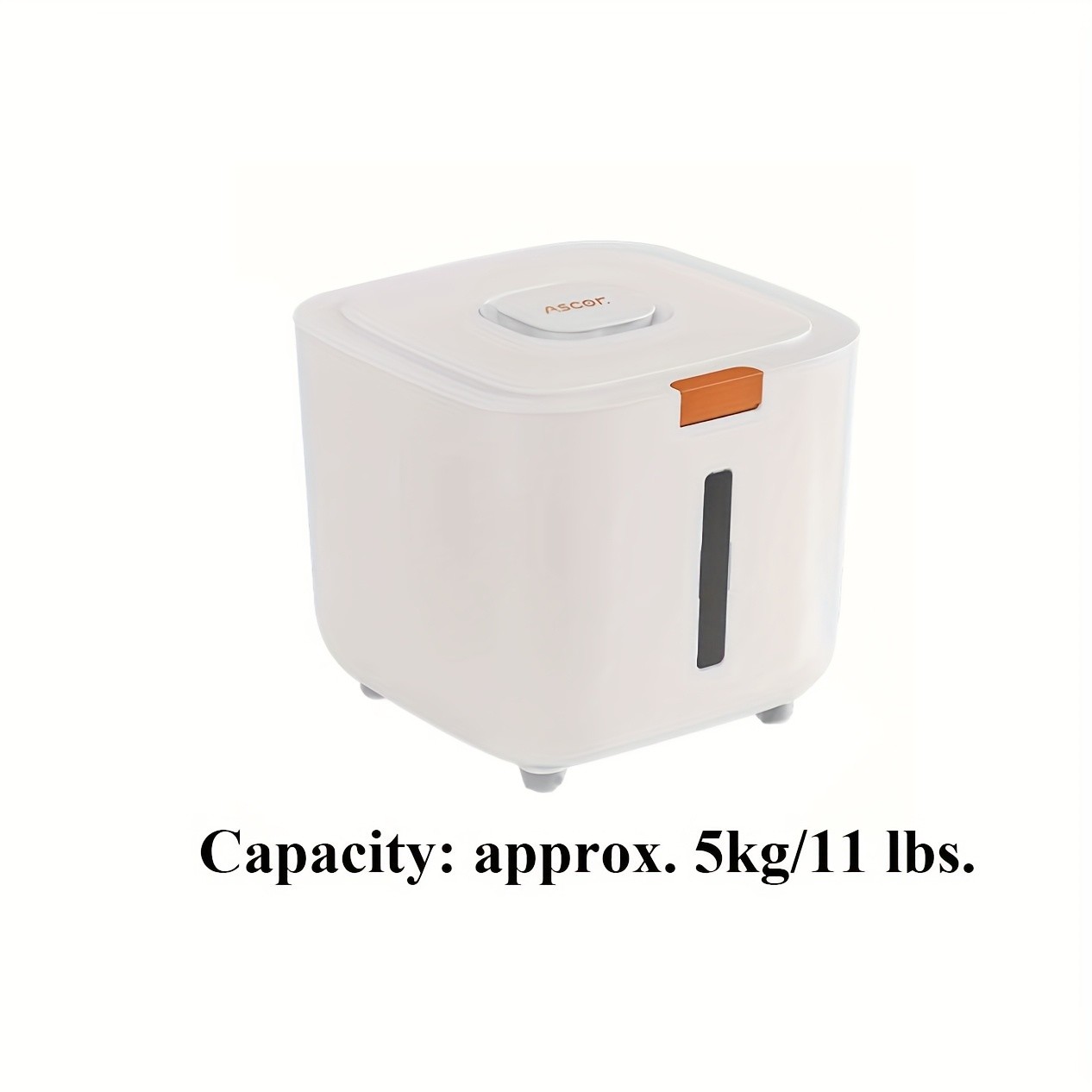 FARIDABIO 5kg Food Grade Plastic Rice Storage Bucket – Insect Proof and Moisture-Sealed Flour Container