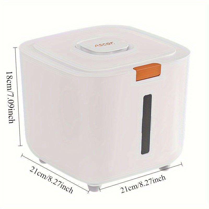 FARIDABIO 5kg Food Grade Plastic Rice Storage Bucket – Insect Proof and Moisture-Sealed Flour Container