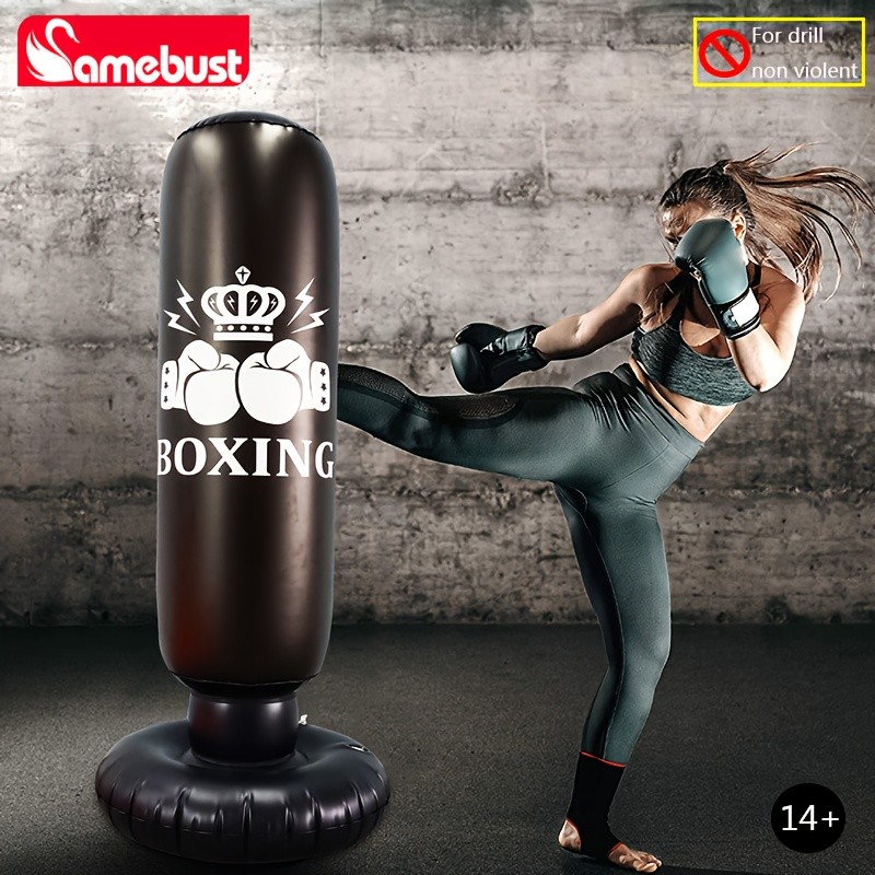CAMEBUST Inflatable Boxing Bag – PVC Punching Bag for Sports and Practice