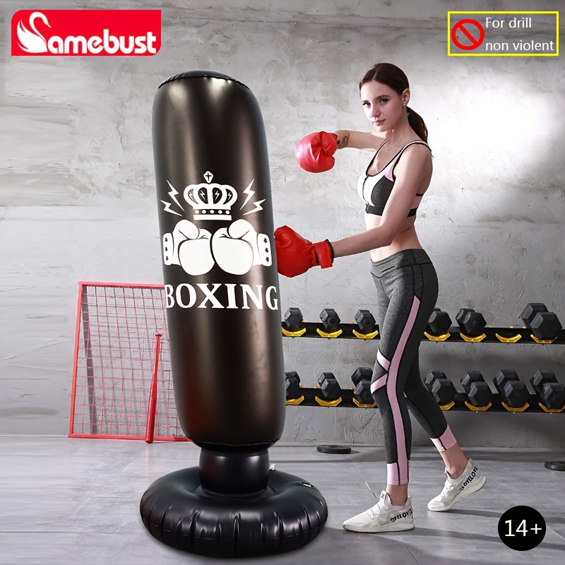 CAMEBUST Inflatable Boxing Bag – PVC Punching Bag for Sports and Practice