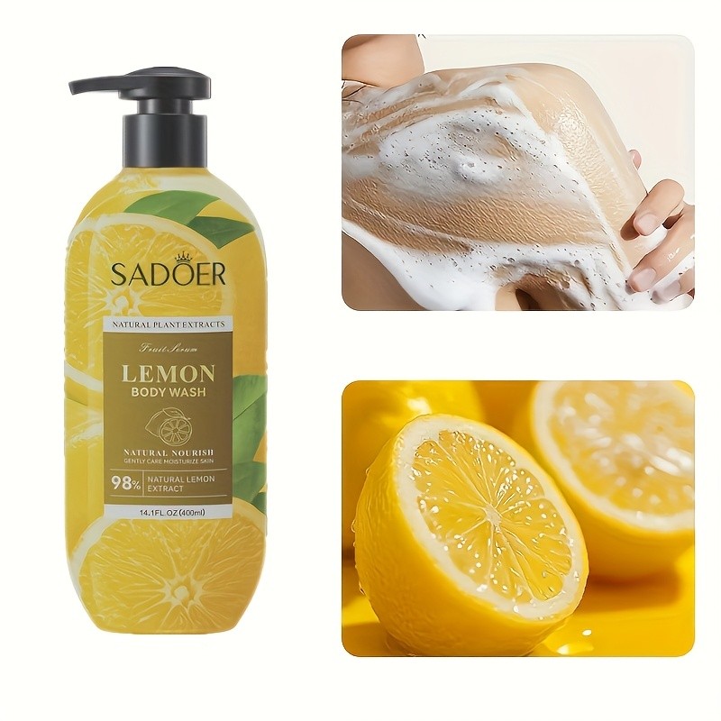 SADOER Lemon Body Wash for Women/Men