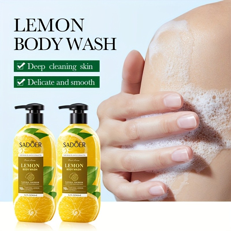 SADOER Lemon Body Wash for Women/Men