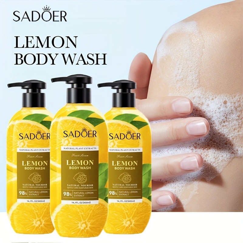 SADOER Lemon Body Wash for Women/Men