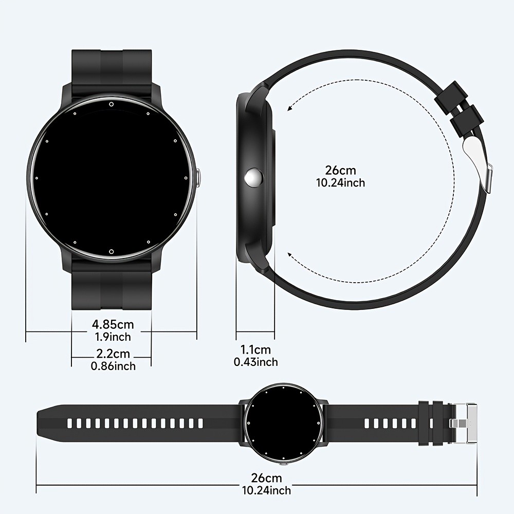 ERUN Smartwatch – All-in-One Sports and Fitness Tracker with Full Touchscreen