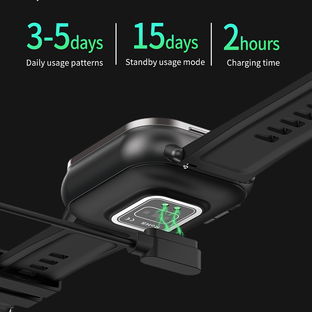 ERUN 2-in-1 Smart Watch with Earphones – Sports Fitness Tracker and Multifunctional Smartwatch with Silicone Strap