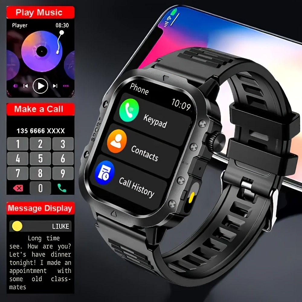 ERUN Smartwatch for Men and Women – Wireless Calling, Fitness Tracking, and Remote Camera Control