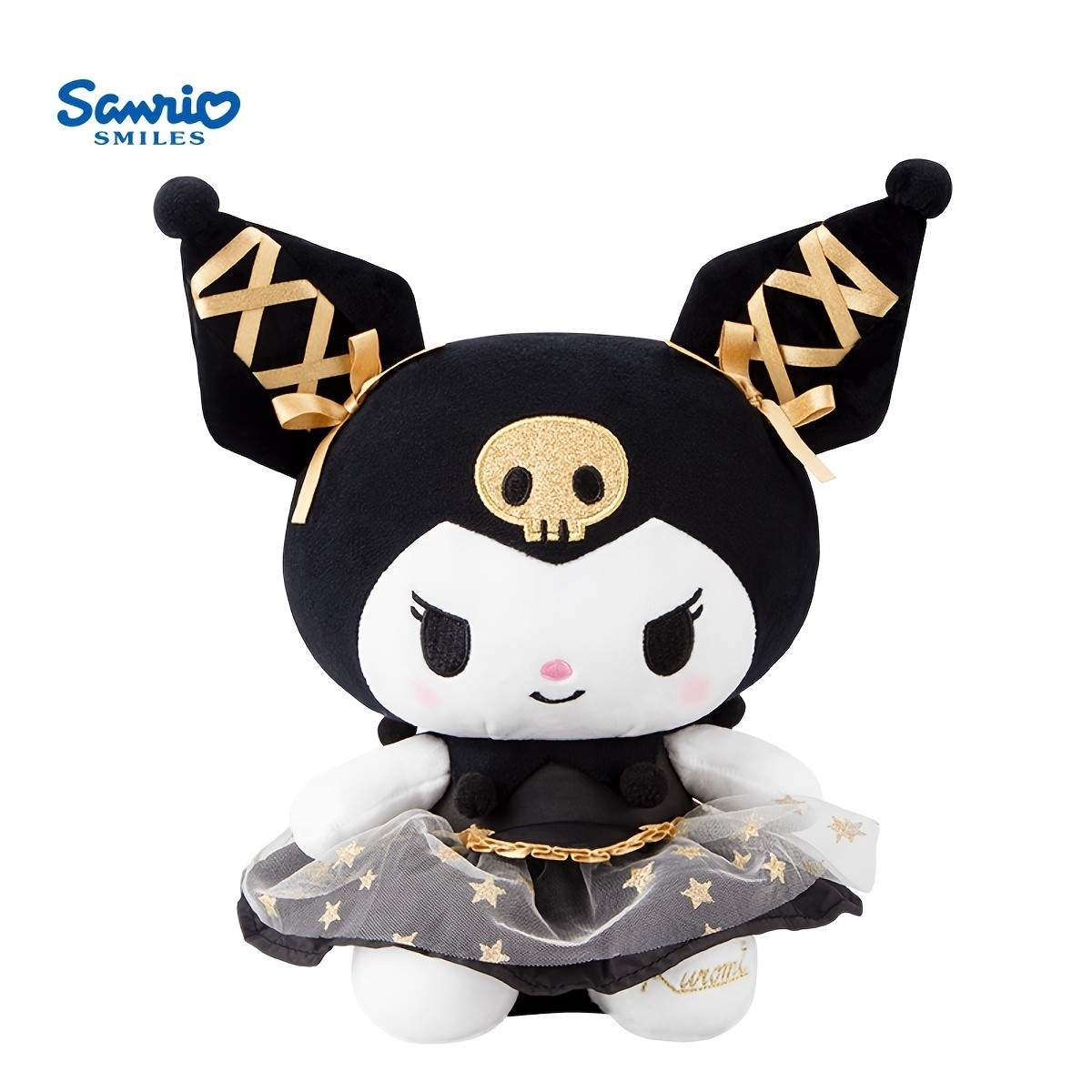 Charming Black & Golden Plush Doll