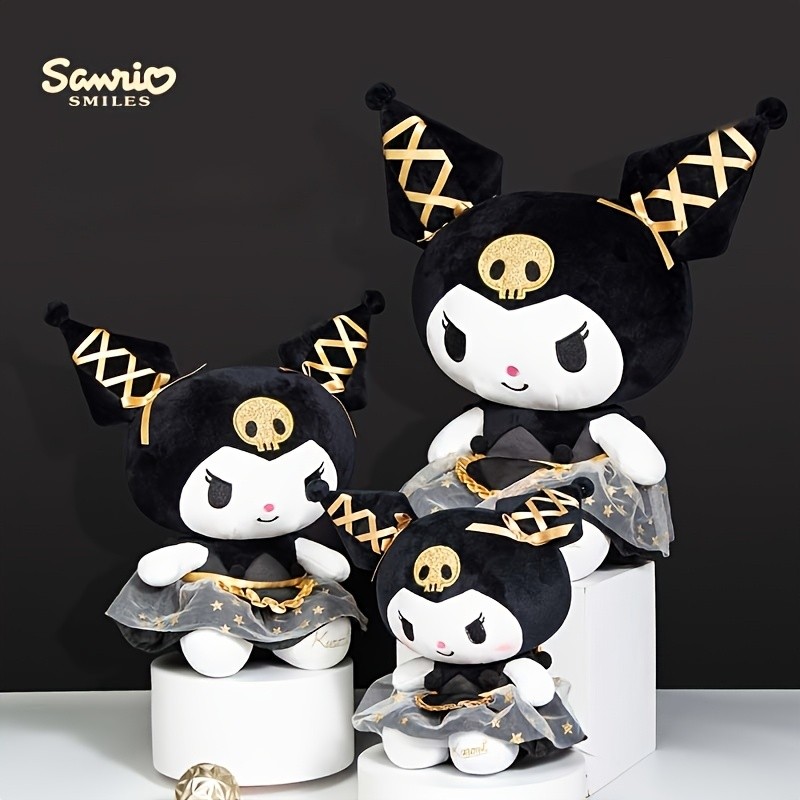 Charming Black & Golden Plush Doll
