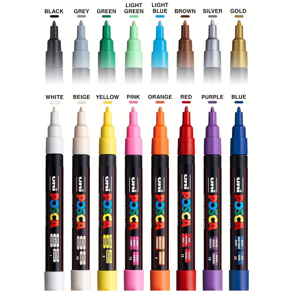 Posca Paint Markers 3M Fine with Reversible Tips