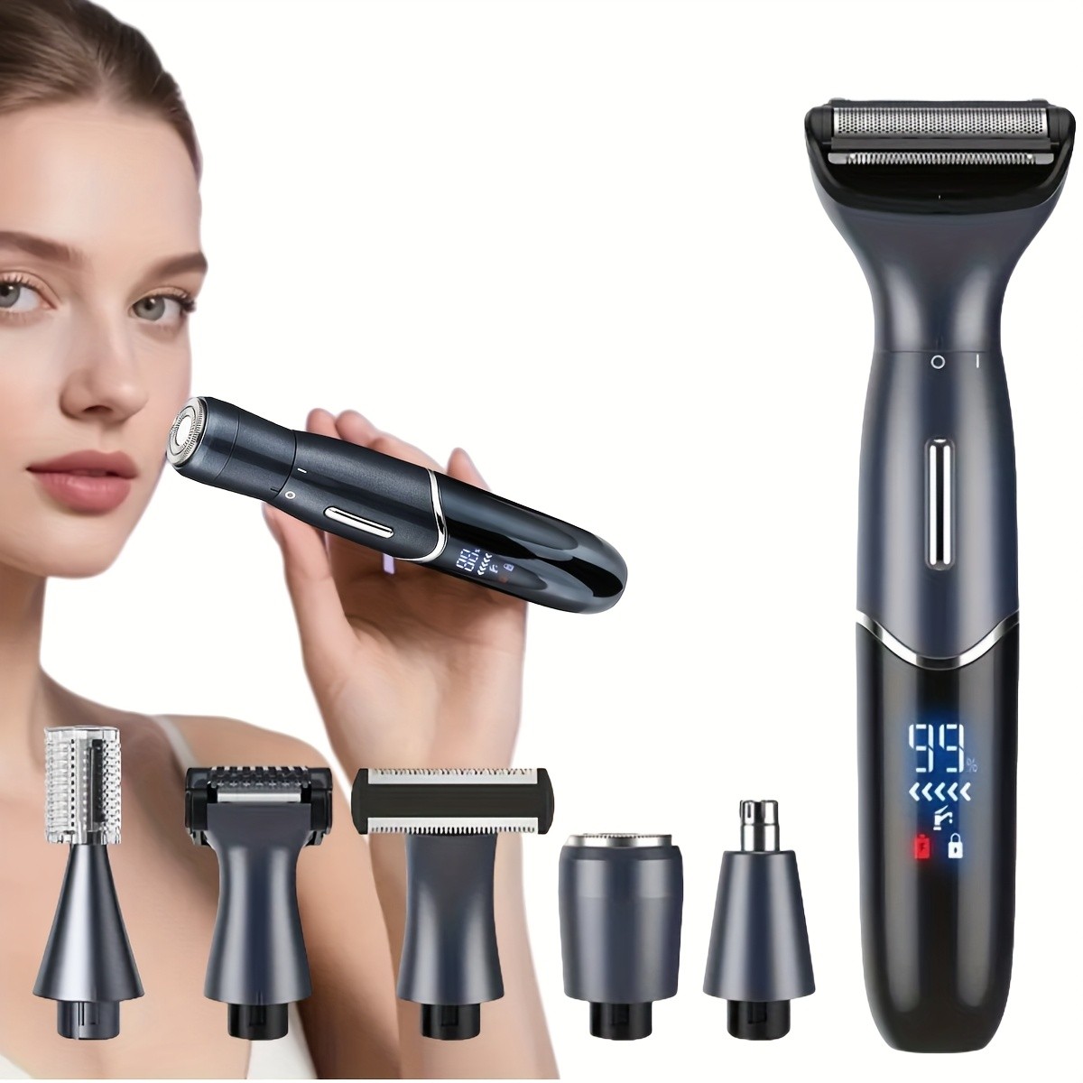 GZHJGOS 6-in-1 Men's & Women's Bikini Trimmer & Shaver