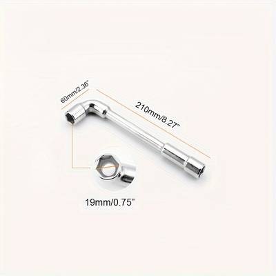 PMMJ L-Shaped Pipe Wrench Set – Versatile Chrome Vanadium Steel Wrench Set for Maintenance Tasks